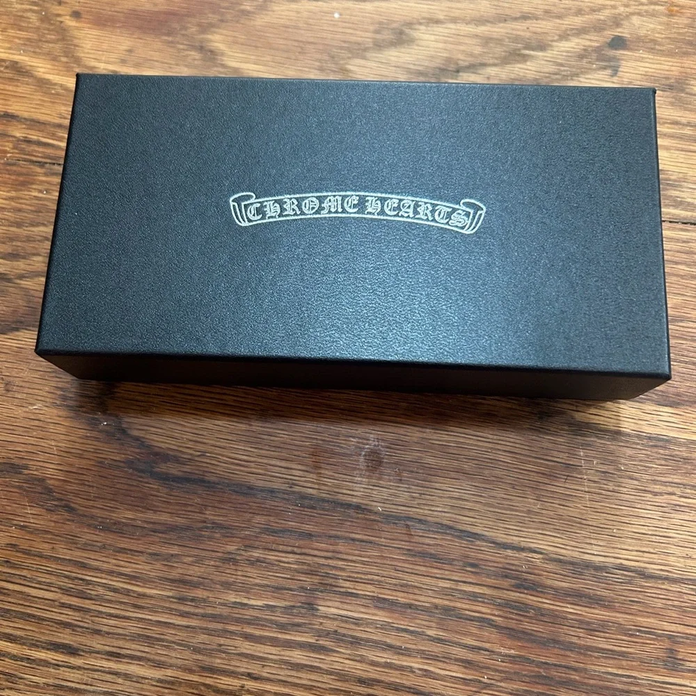 Chrome Hearts Clear Frame Glasses with Silver Accents - Picture 4 of 5